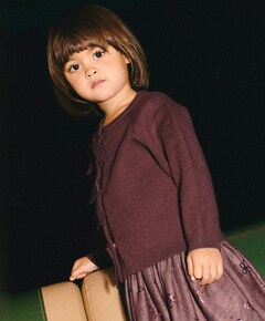 Meisjes vest bordeaux