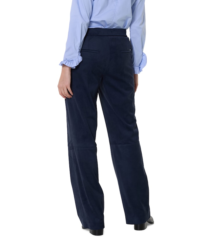 Jenny Wide Leg dames broek blauw