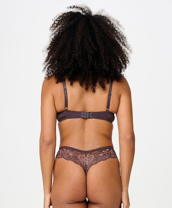 Dames string bruin