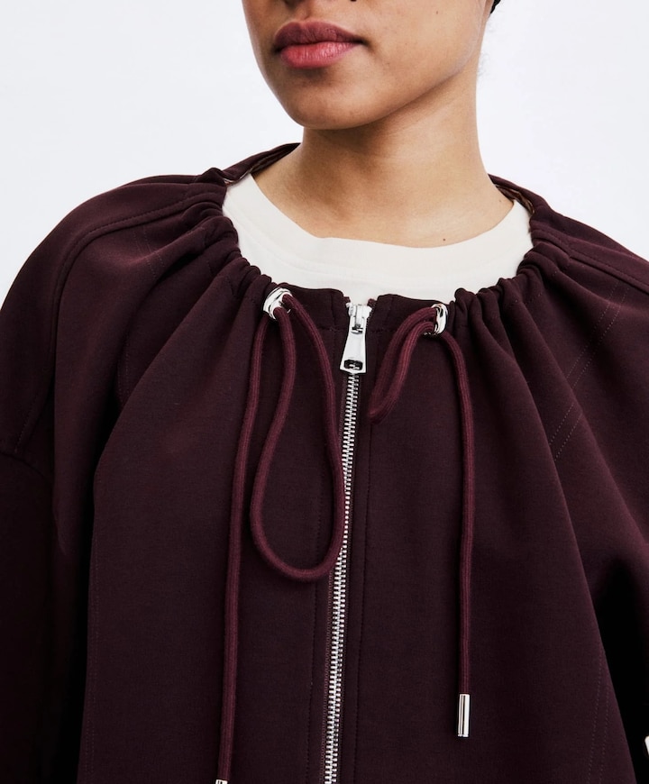 Dames vest bordeaux