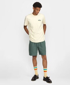 Linen shorts heren korte broek groen