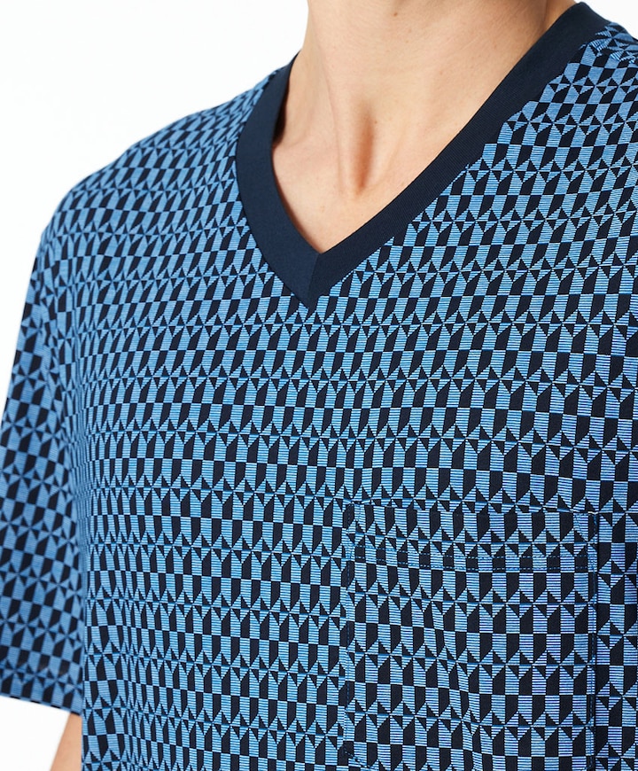 Heren pyjamaset blauw