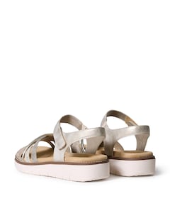 dames sandalen beige