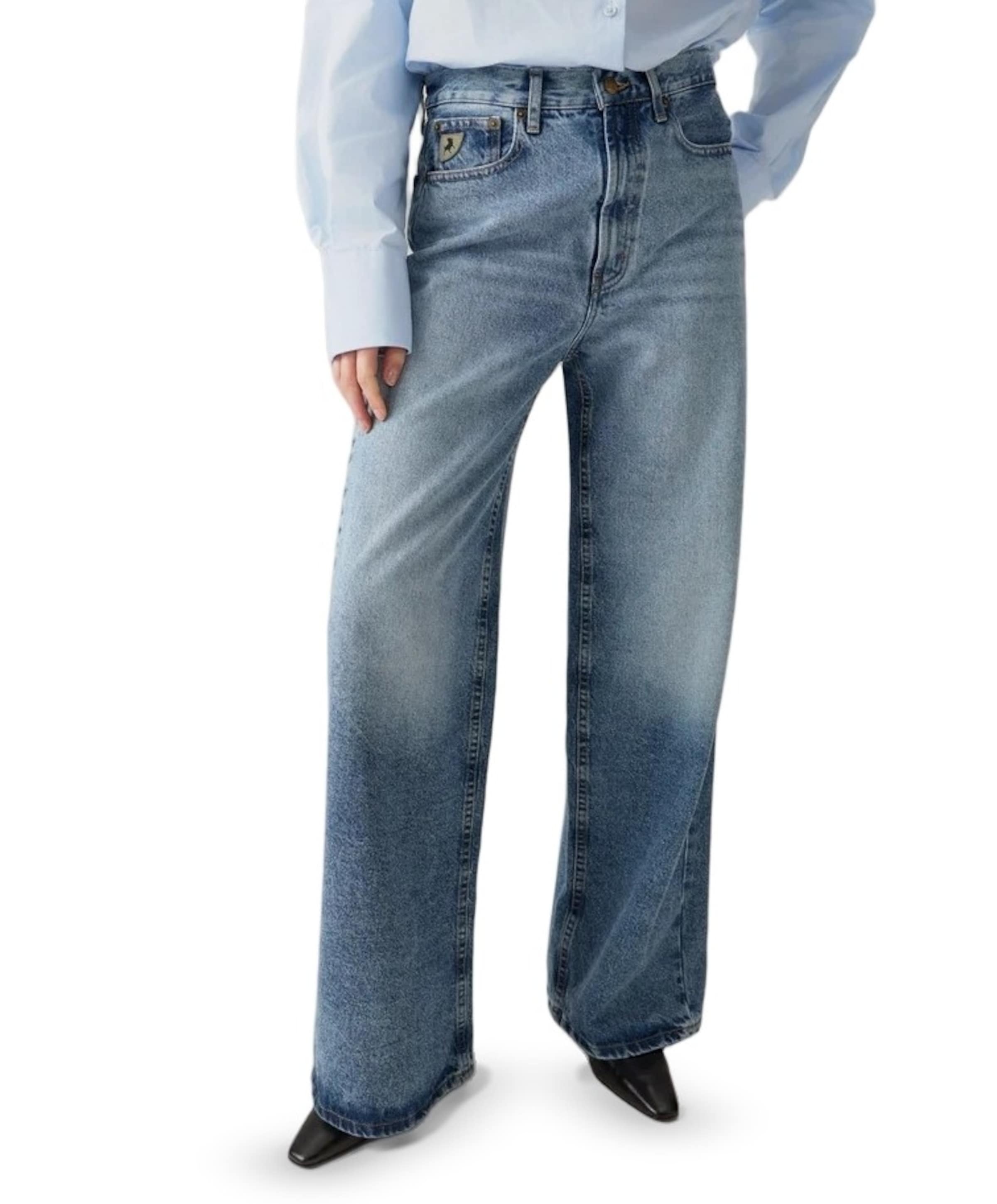 Skater Loose-Z 8132 San Remo Coal dames jeans blauw