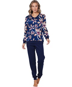 Dames pyjamaset blauw