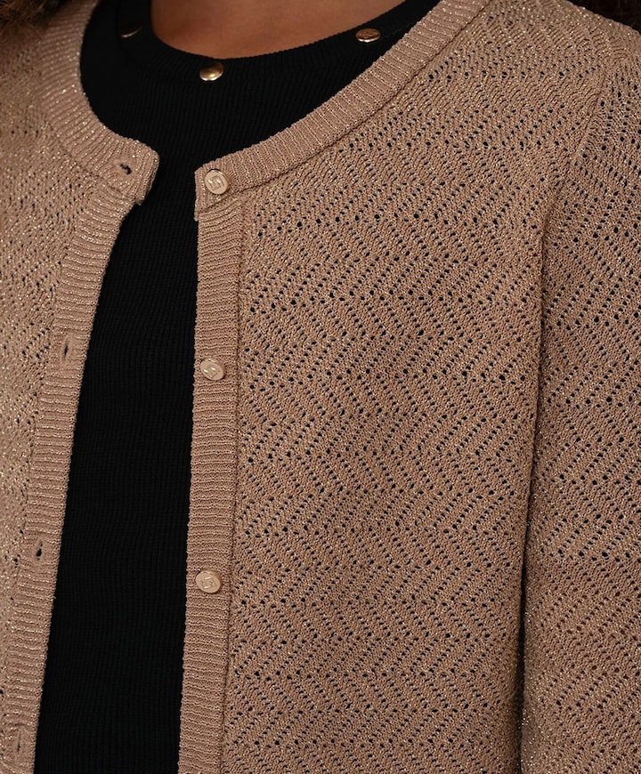 Meisjes vest bruin