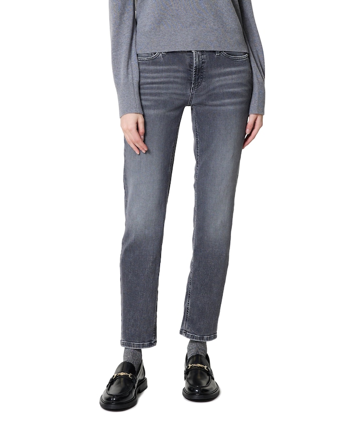 Piper cropped jeans grijs