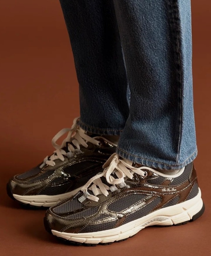The Re-Run Cracked dames sneakers groen