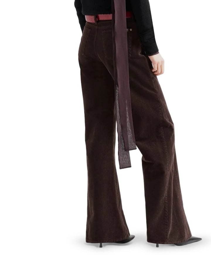 Lotta Corduroy  dames broek bruin