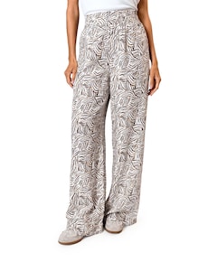 Print broek bruin