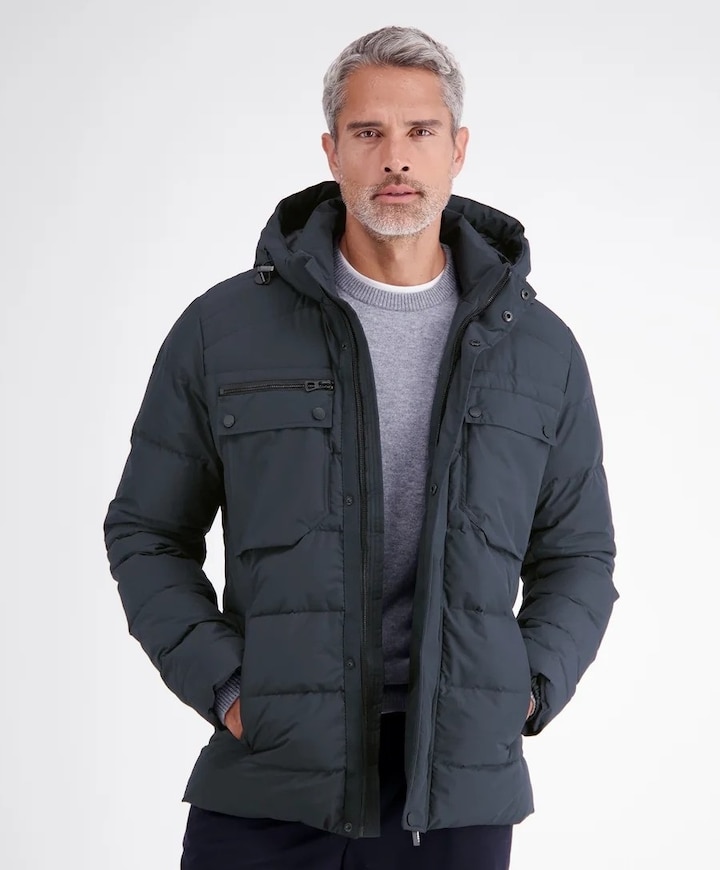 Heren jas blauw