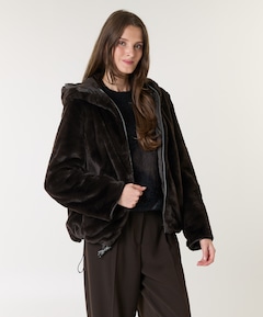 Dames jas bruin