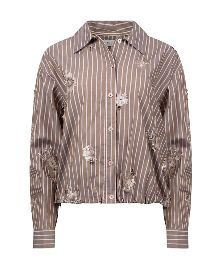 Dames blouse beige