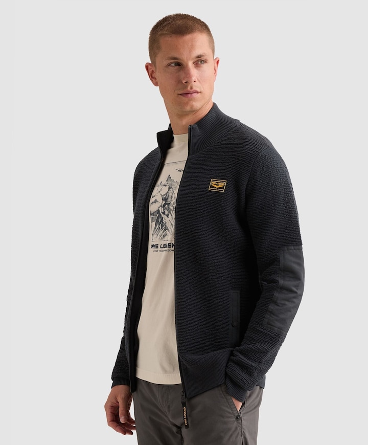 Heren vest blauw