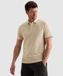Heren polo ecru