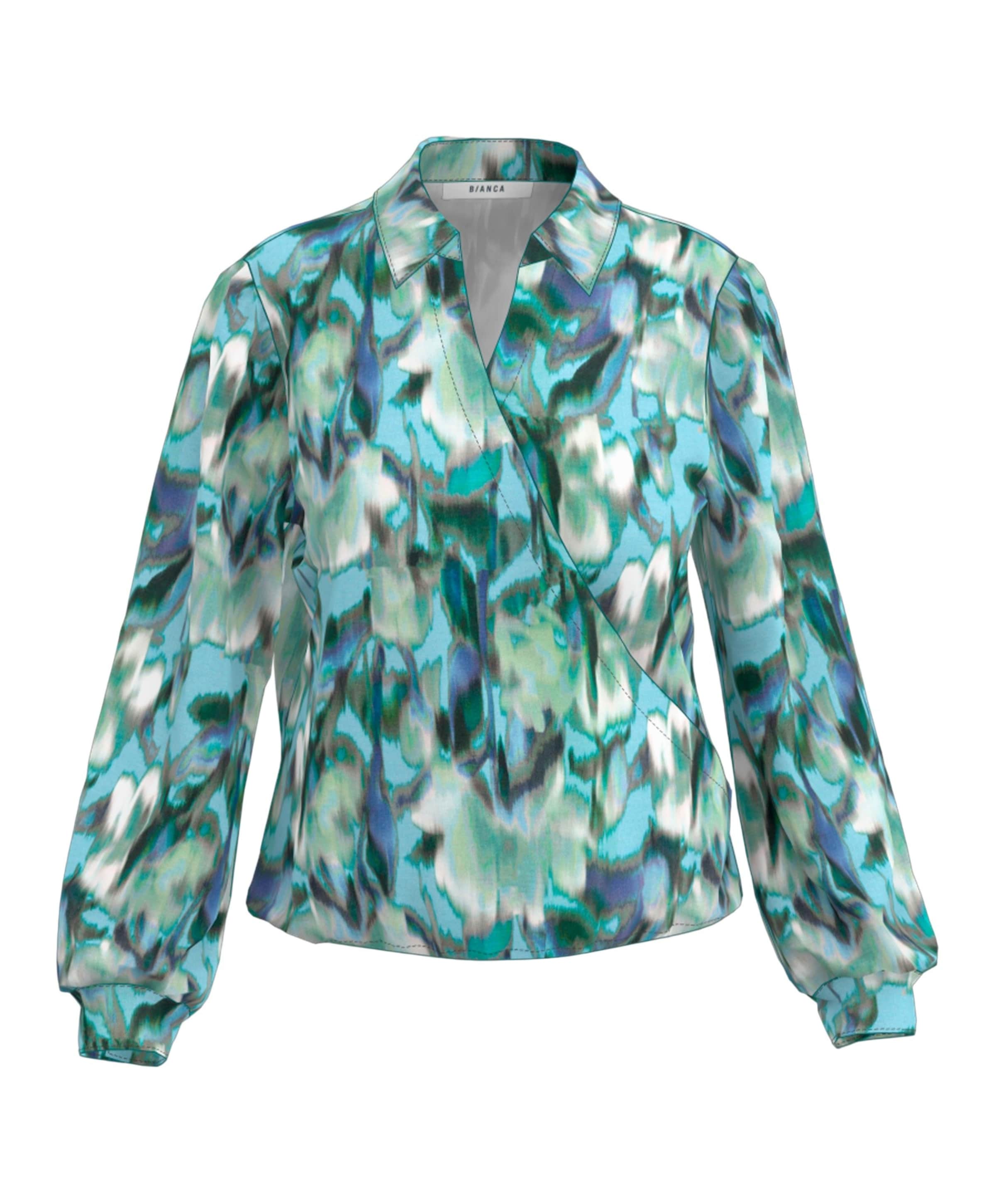 Dames blouse blauw