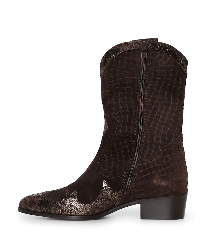dames westernlaarzen beige