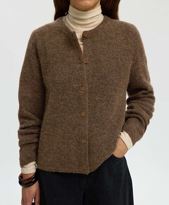 Dames vest bruin