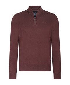Trui met rits bordeaux