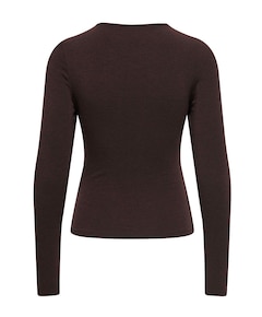 Dames longsleeve bruin