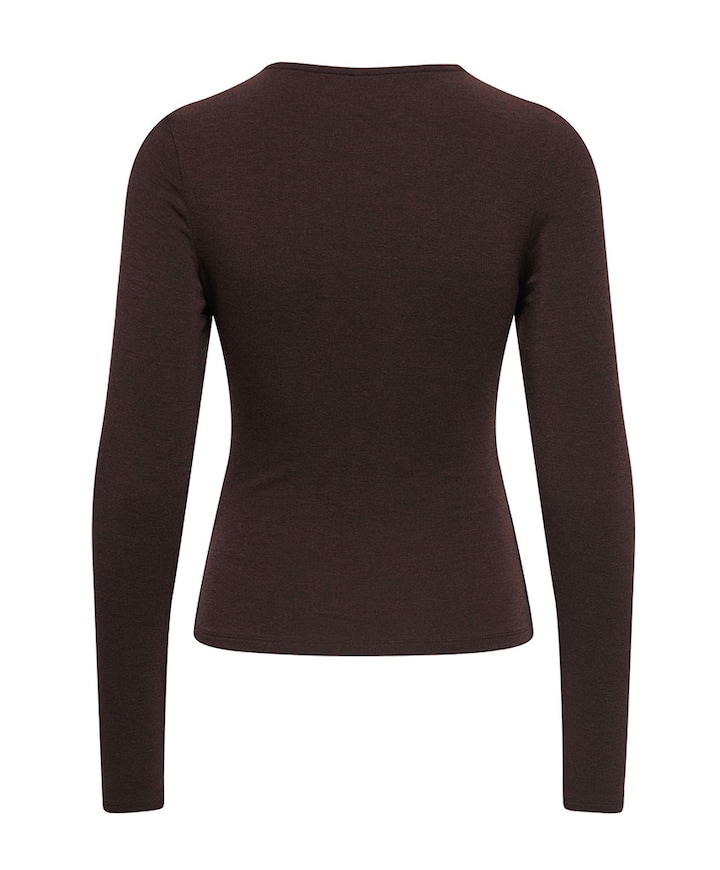 Dames longsleeve bruin