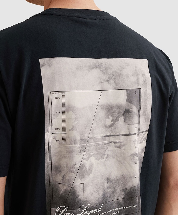 Heren T-shirt blauw