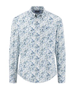 Heren overhemd lange mouw groen