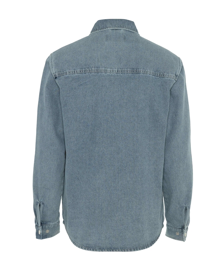 Heren overshirt blauw