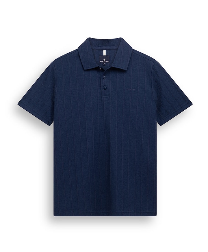 Heren polo blauw
