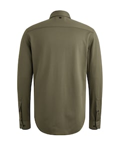 Heren overhemd lange mouw groen