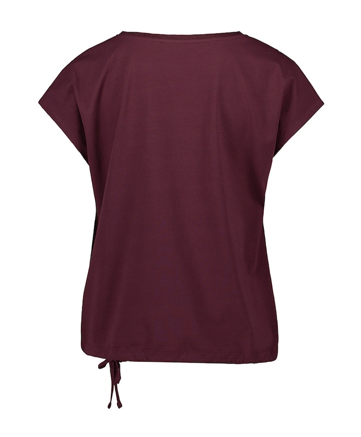 Dames t-shirt bordeaux