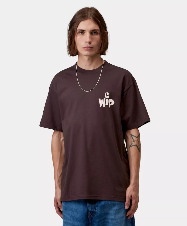 Heren T-shirt bruin