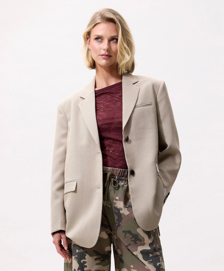 Dames blazer beige
