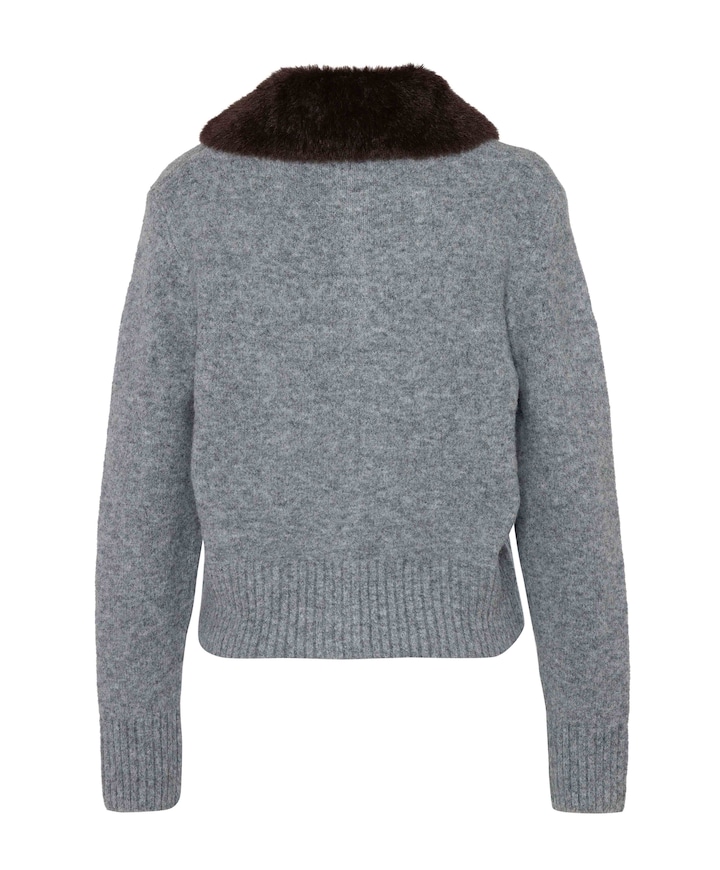 Dames vest grijs