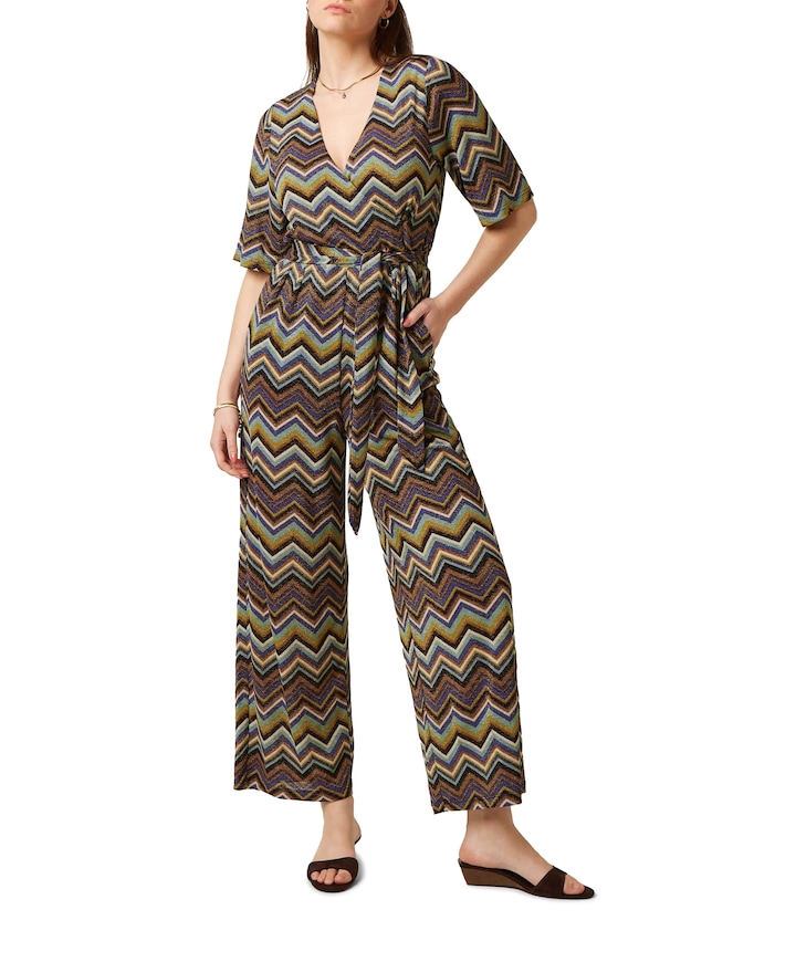 Zita Shio dames jumpsuit blauw