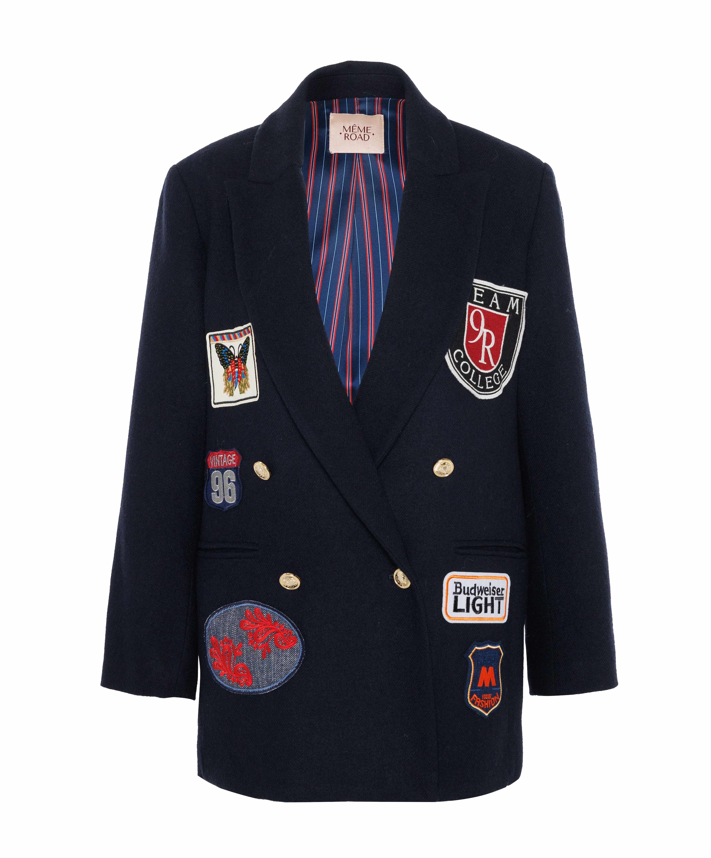 Dames blazer blauw