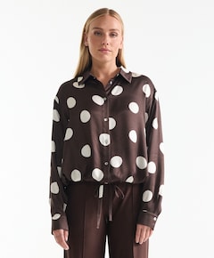 Dames blouse bruin