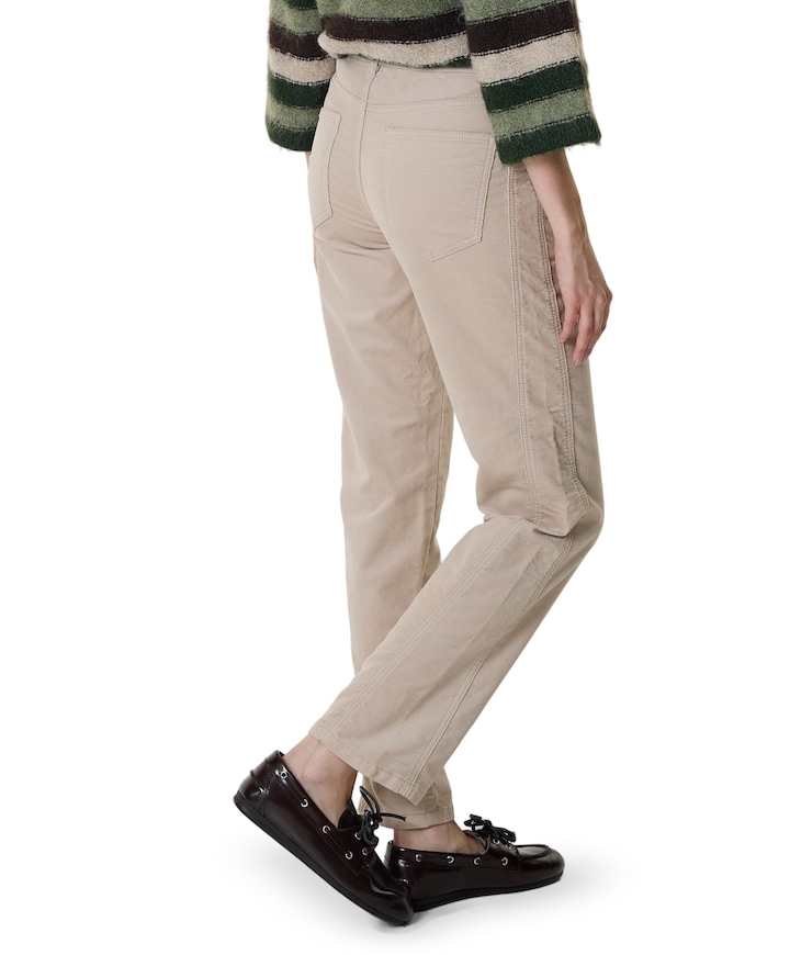 Kay cord jog dames broek beige
