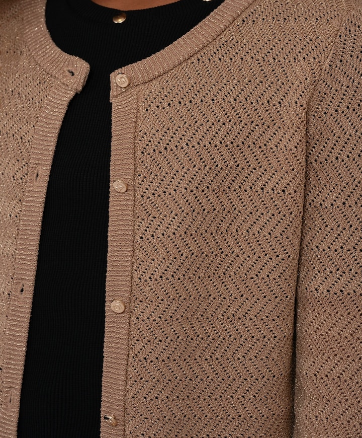 Meisjes vest bruin