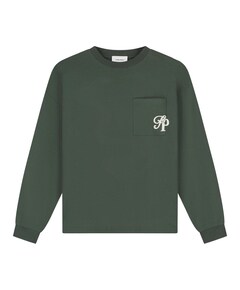Heren longsleeve groen