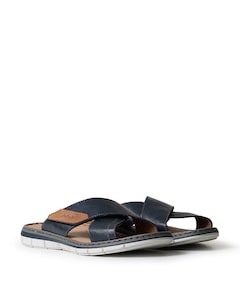 heren slippers blauw