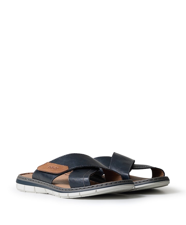 heren slippers blauw