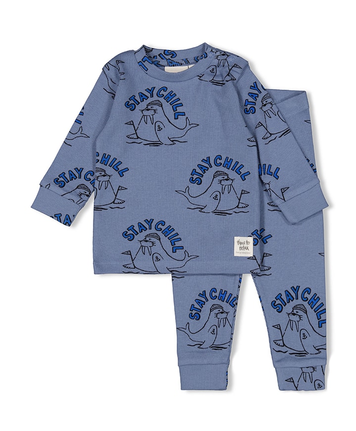 Jongens pyjamaset blauw