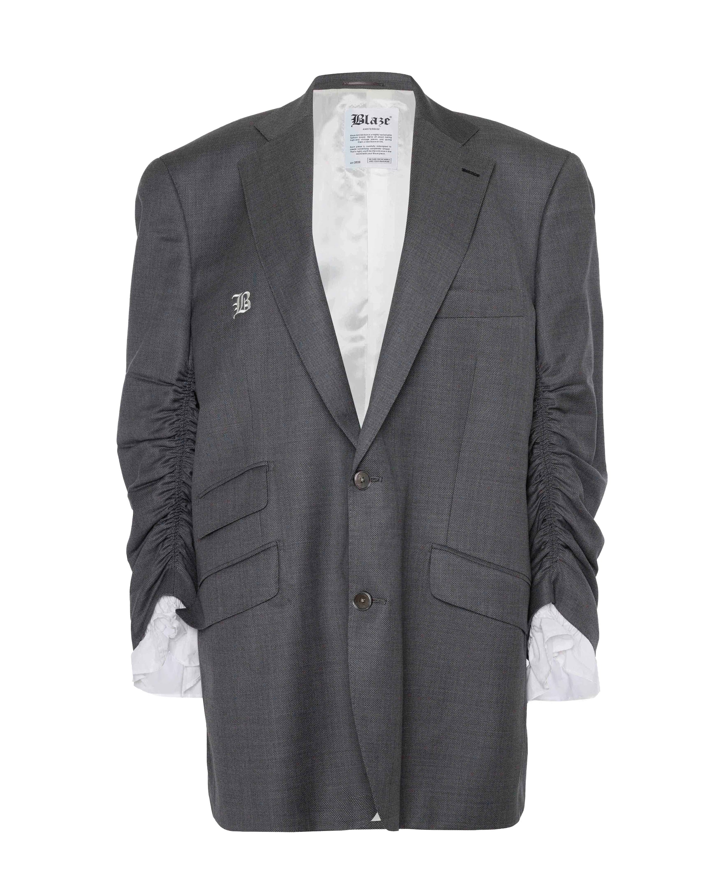 Dames blazer grijs