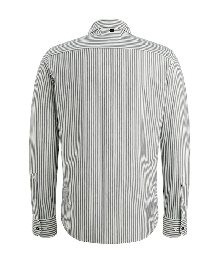 Heren overhemd lange mouw grijs