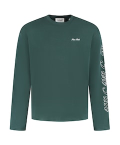 Heren longsleeve groen