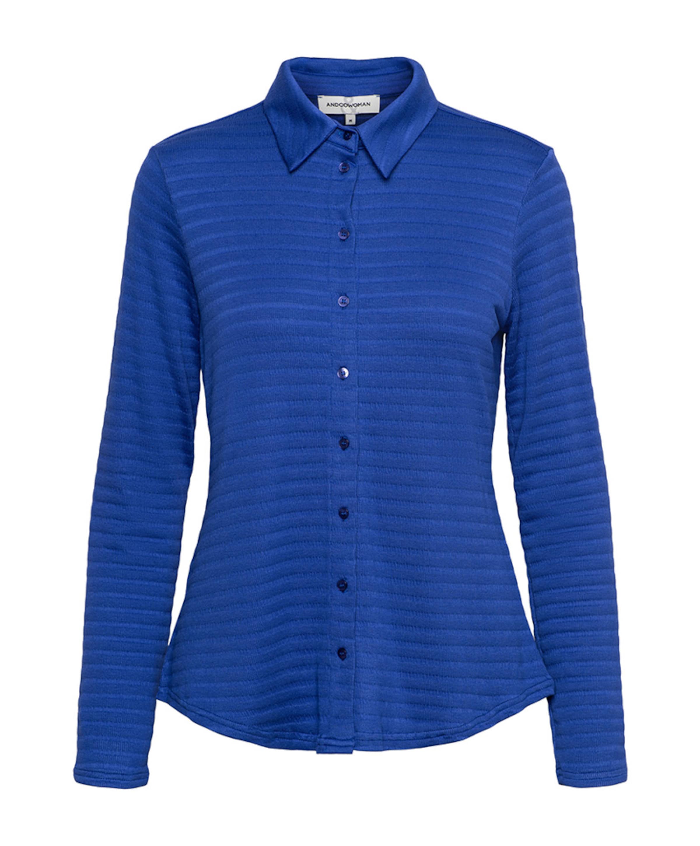 Dames blouse blauw