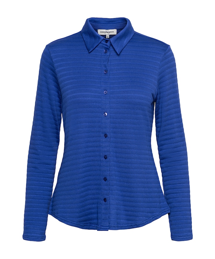 Dames blouse blauw