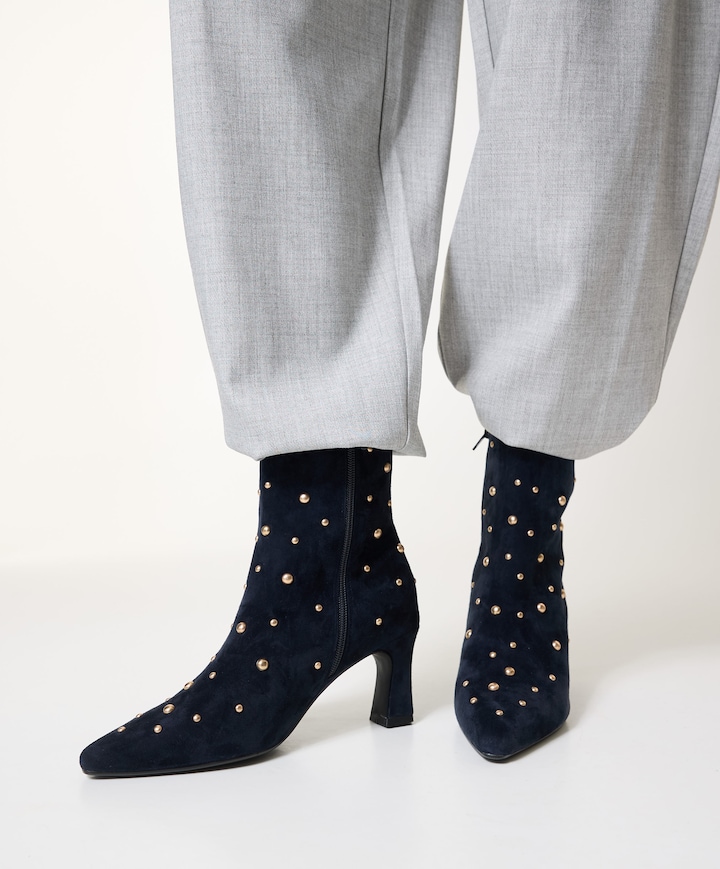Desdemona dames enkellaarzen blauw