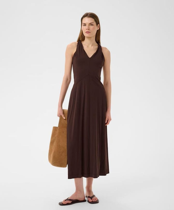 Dames jurk bruin